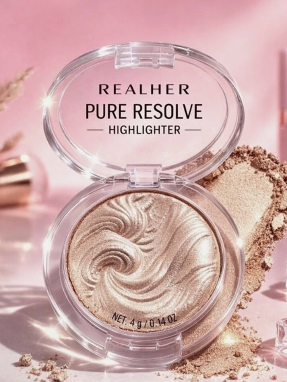 REALHER Pure Resolve Highlighter - Champagne Shimmer
